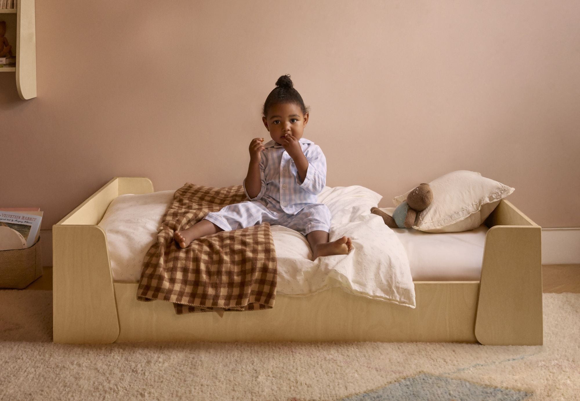 Toddler in floor bed, how to get a toddler to sleep, toddler sleep regression