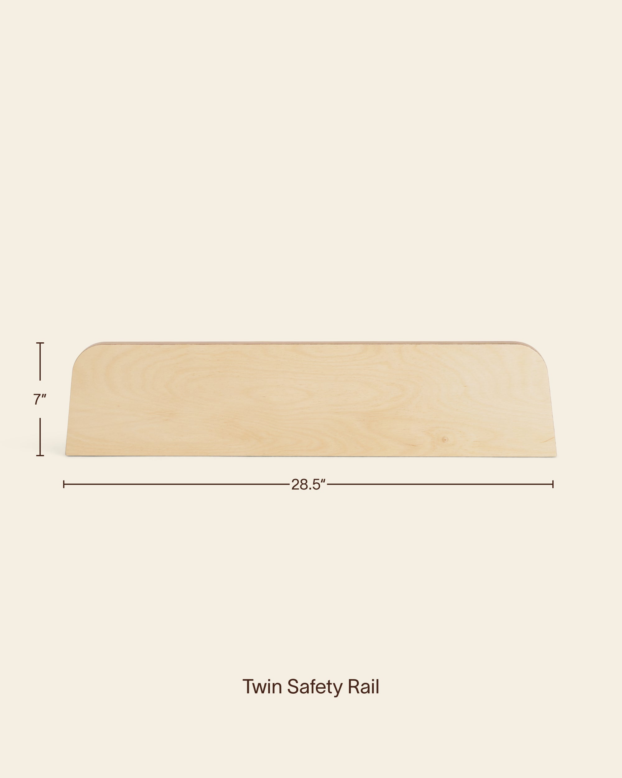 Twin bed safety rail dimensions