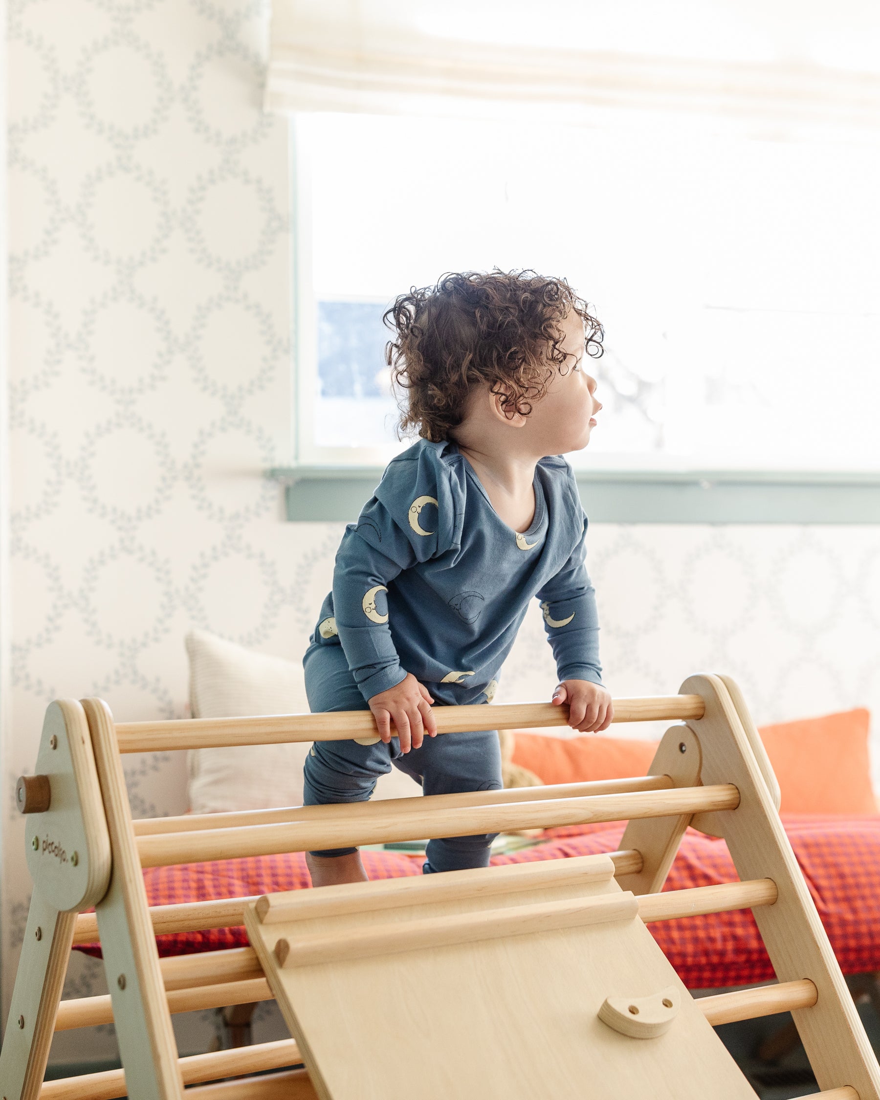 toddler climbing pikler triangle set