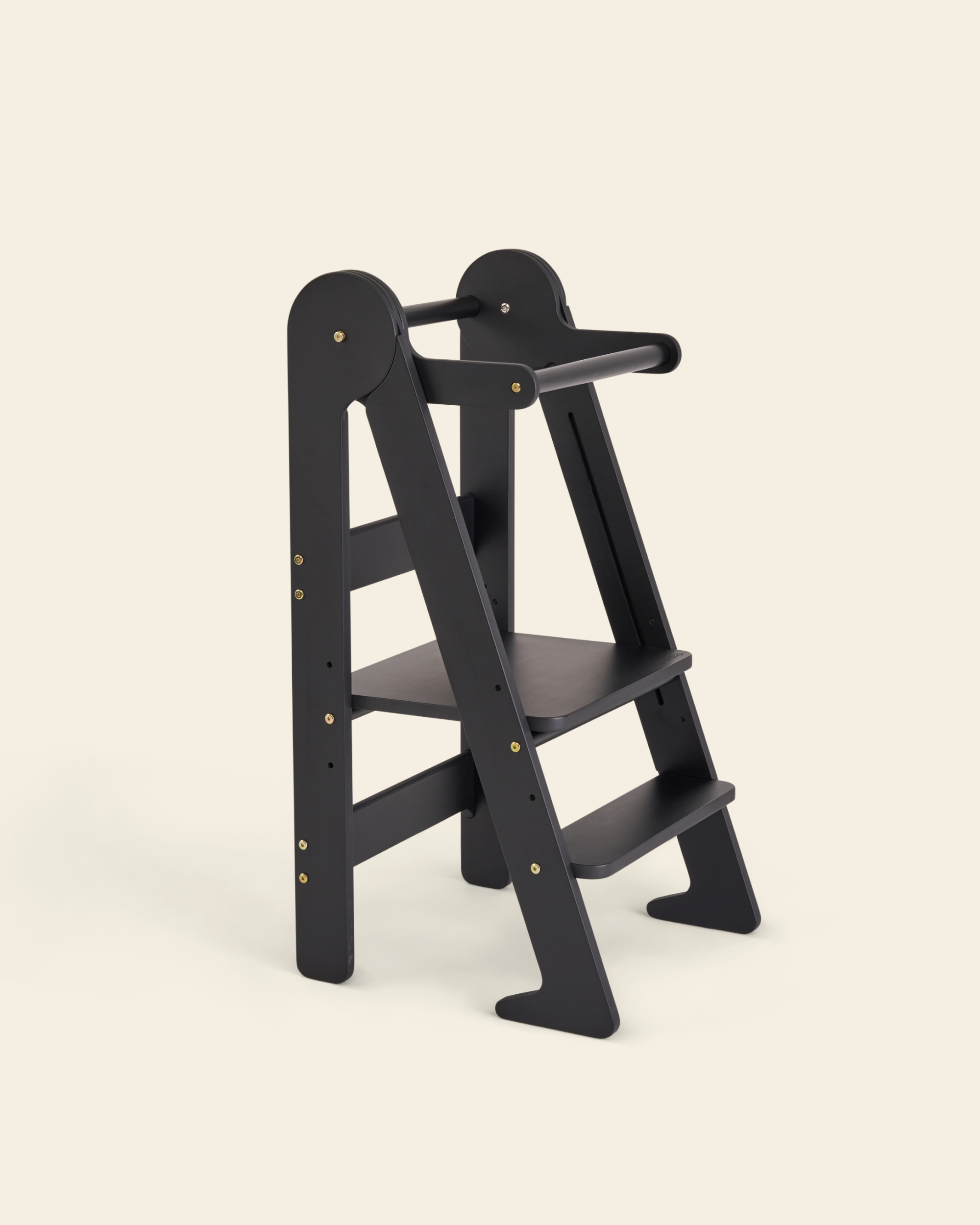 foldable toddler tower in black