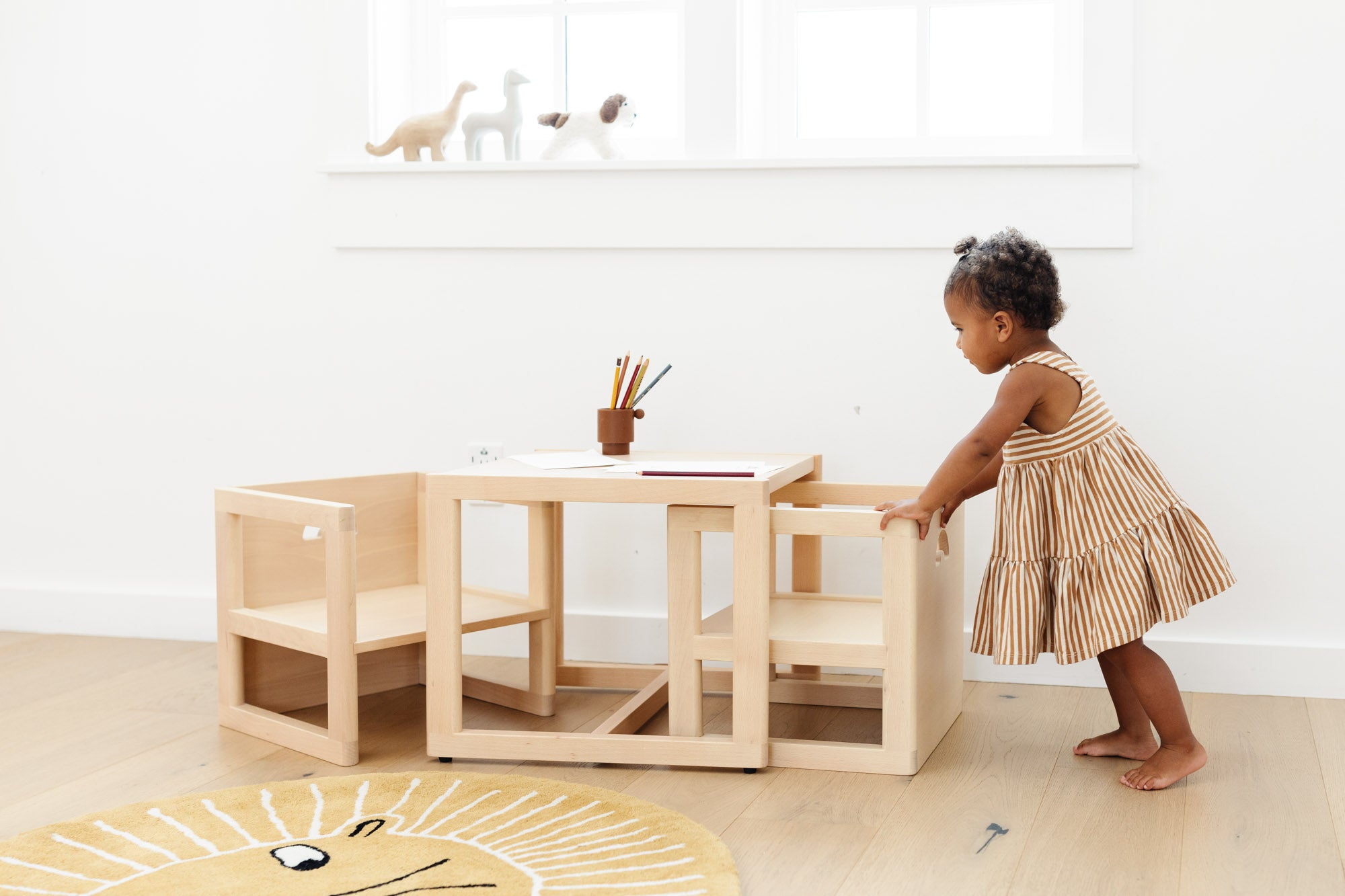 Montessori table and chair, kids table and chairs, childrens table and chairs