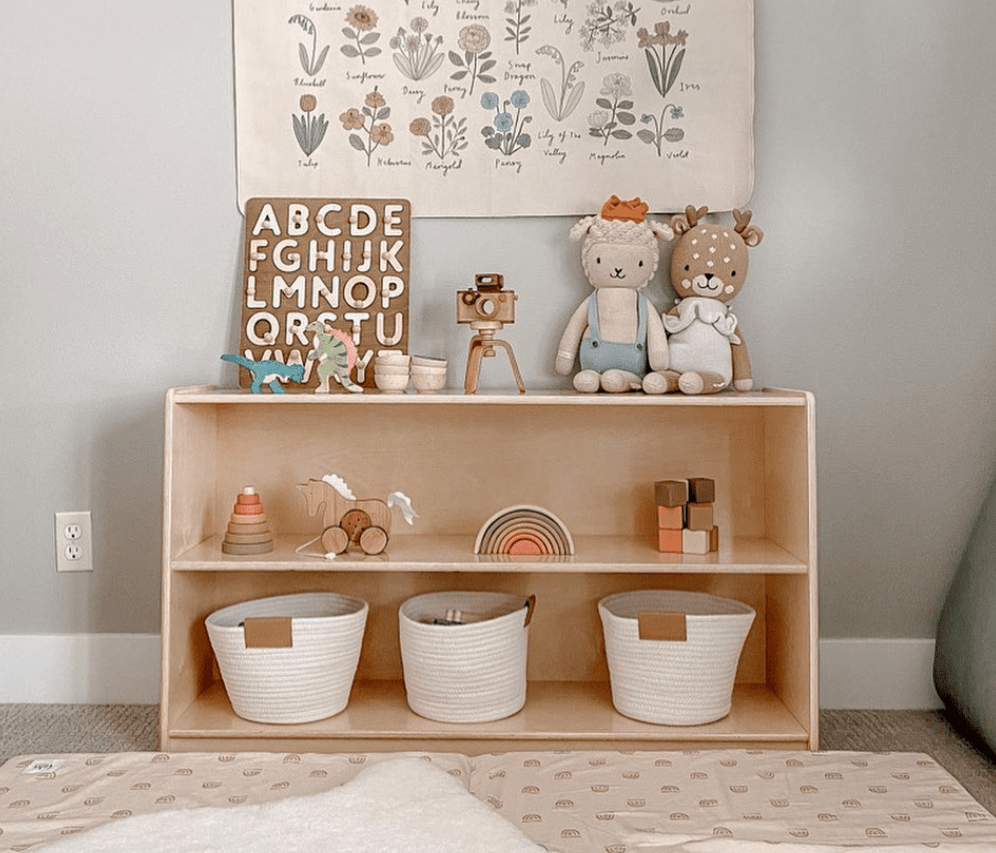 Children Playing in a Montessori Bedroom Playroom