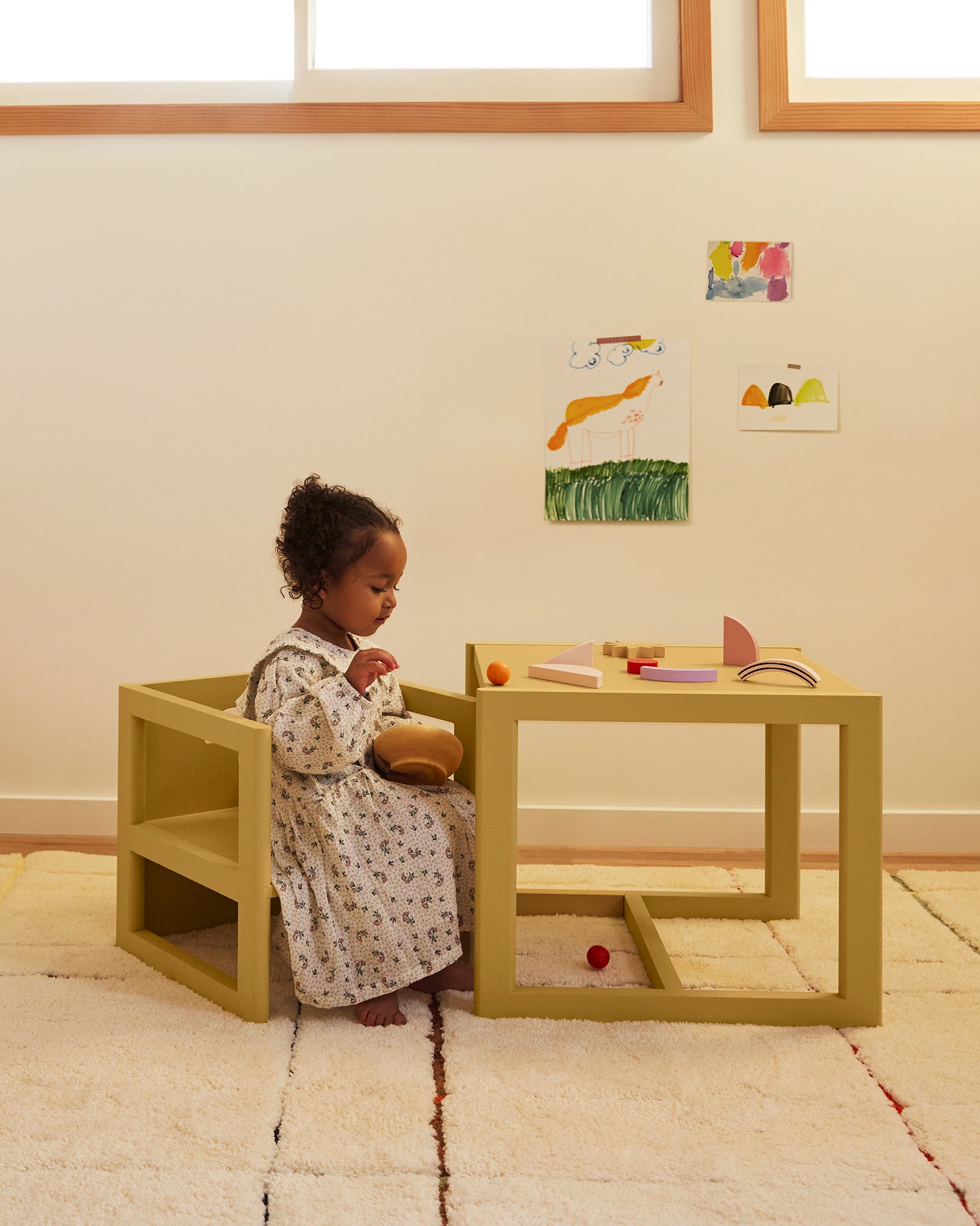 Reversible Chair and Play Table Set