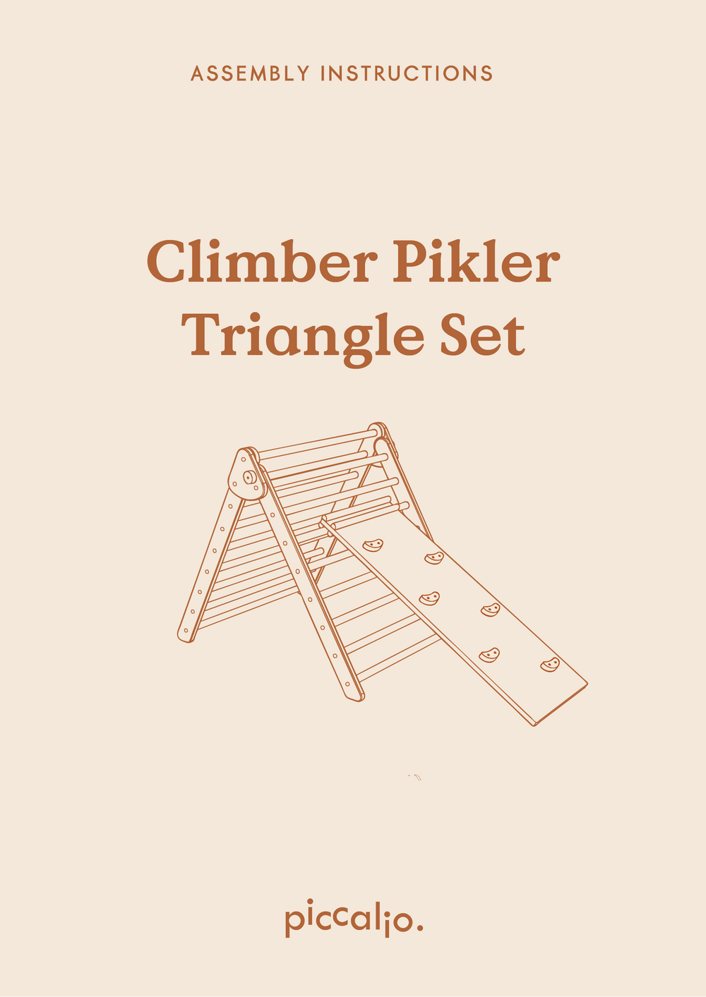 Piccalio pikler triangle set assembly