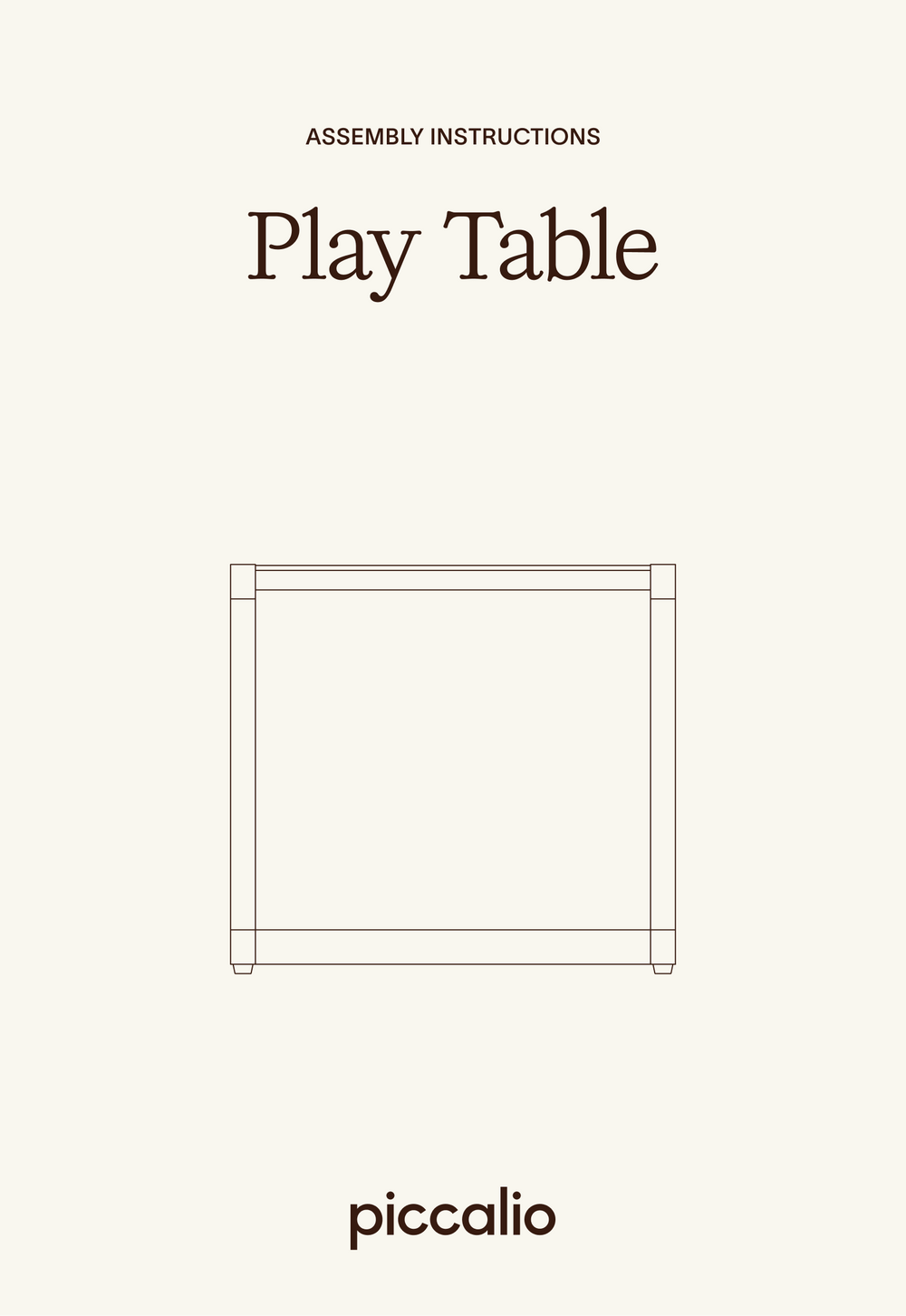play table assembly instructions guide