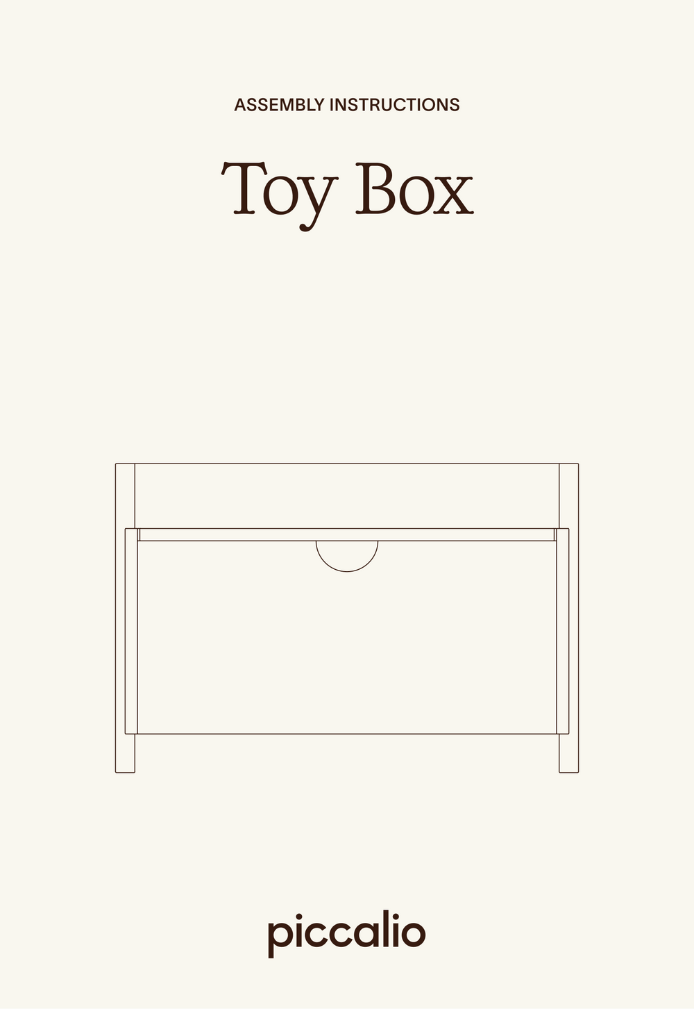 Toy box assembly instructions guide