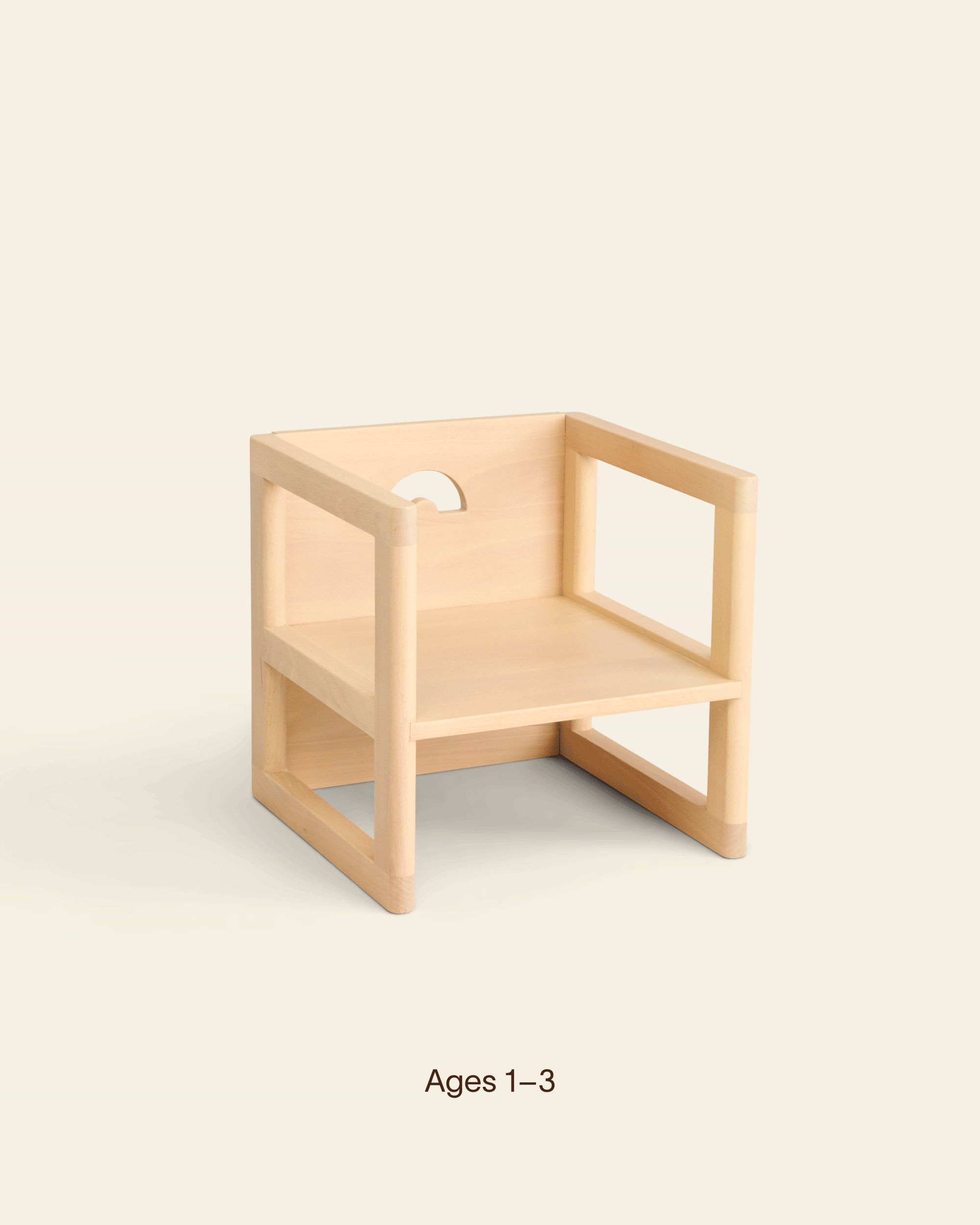 toddler chair showing three heights