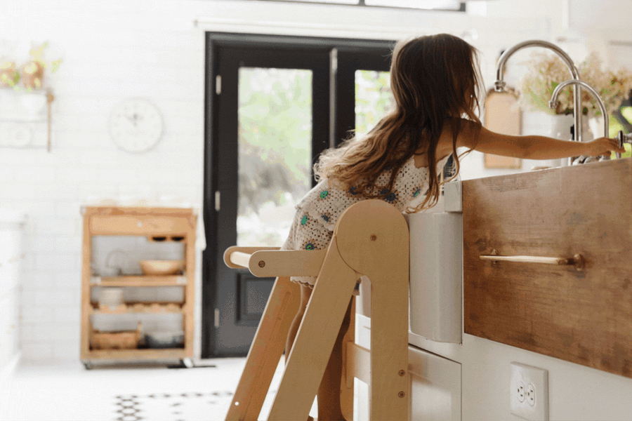 Mini Chef Foldable Helper Tower by Piccalio® Smart Wooden Play