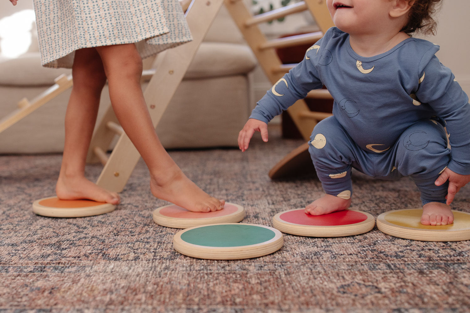 Piccalio Pikler Triangle and Stepping Stones for kids