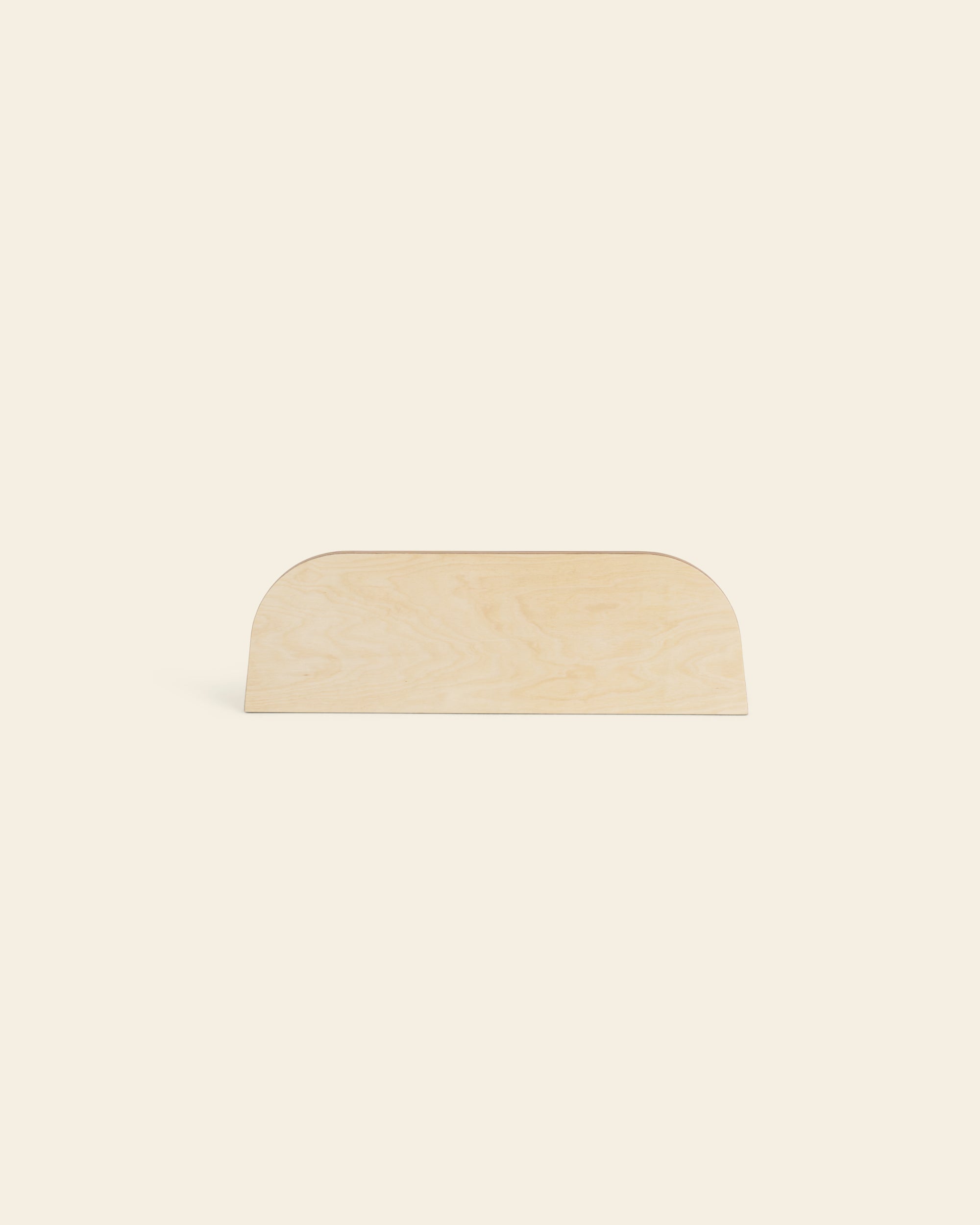 Piccalio bedBED Montessori bed Full Crib size headboard in natural birchwood.