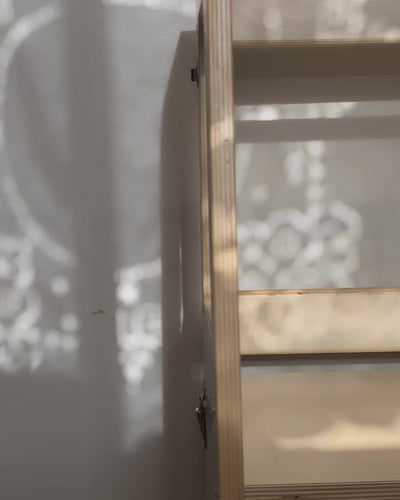 Piccalio 2-in-1 toddler tower that converts from a tower to a table in seconds being used by a toddler at the sink, then doing art on the table. 