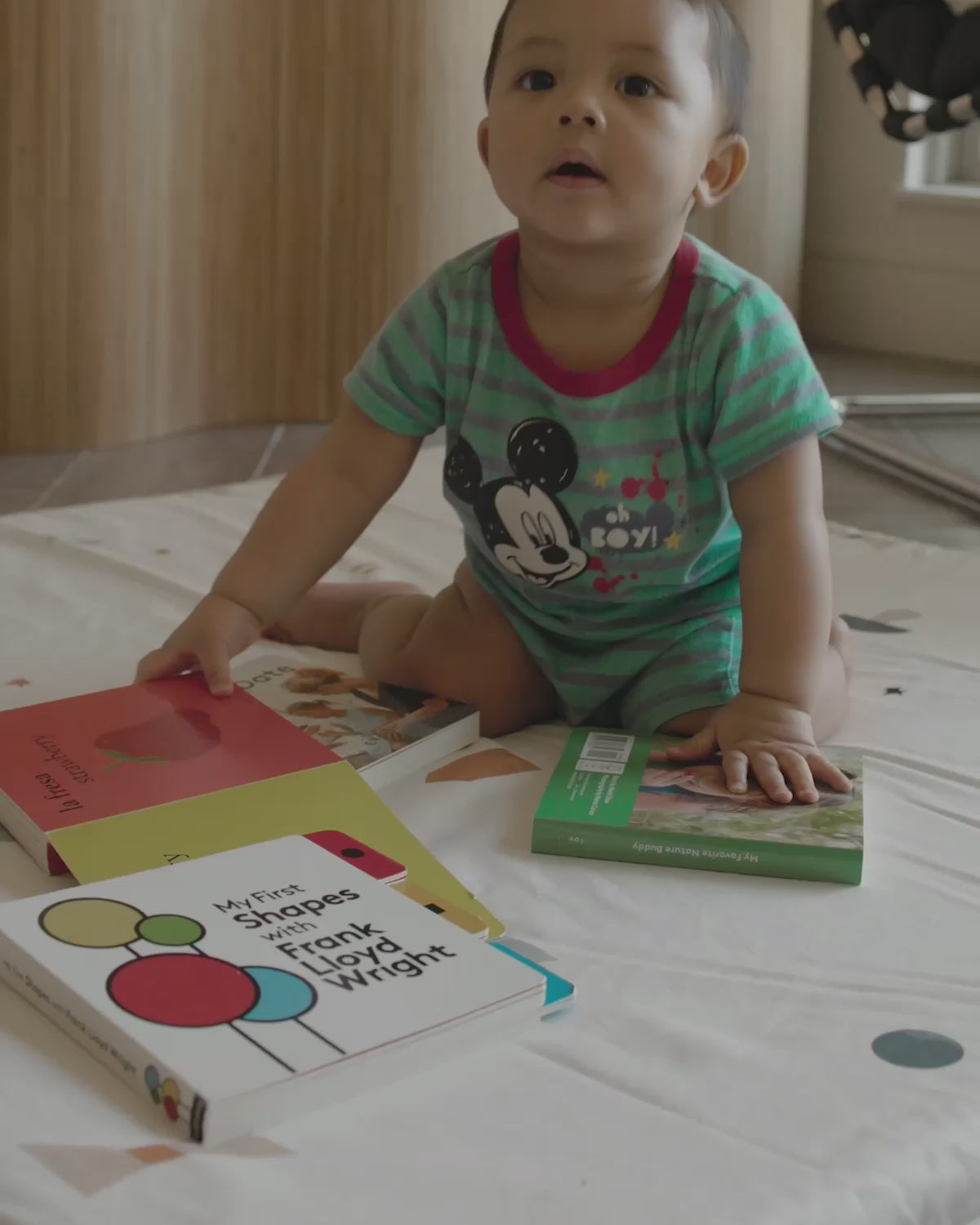 Piccalio gots organic cotton washable baby play mat for tummy time