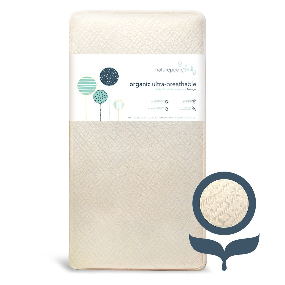 Naturepedic Ultra Breathable 2-Stage Organic Crib Mattress
