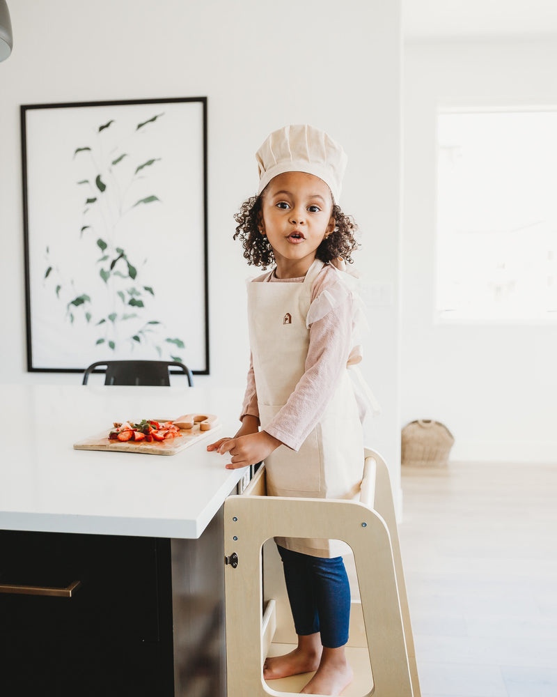 Mini Chef Kids Apron and Hat Set