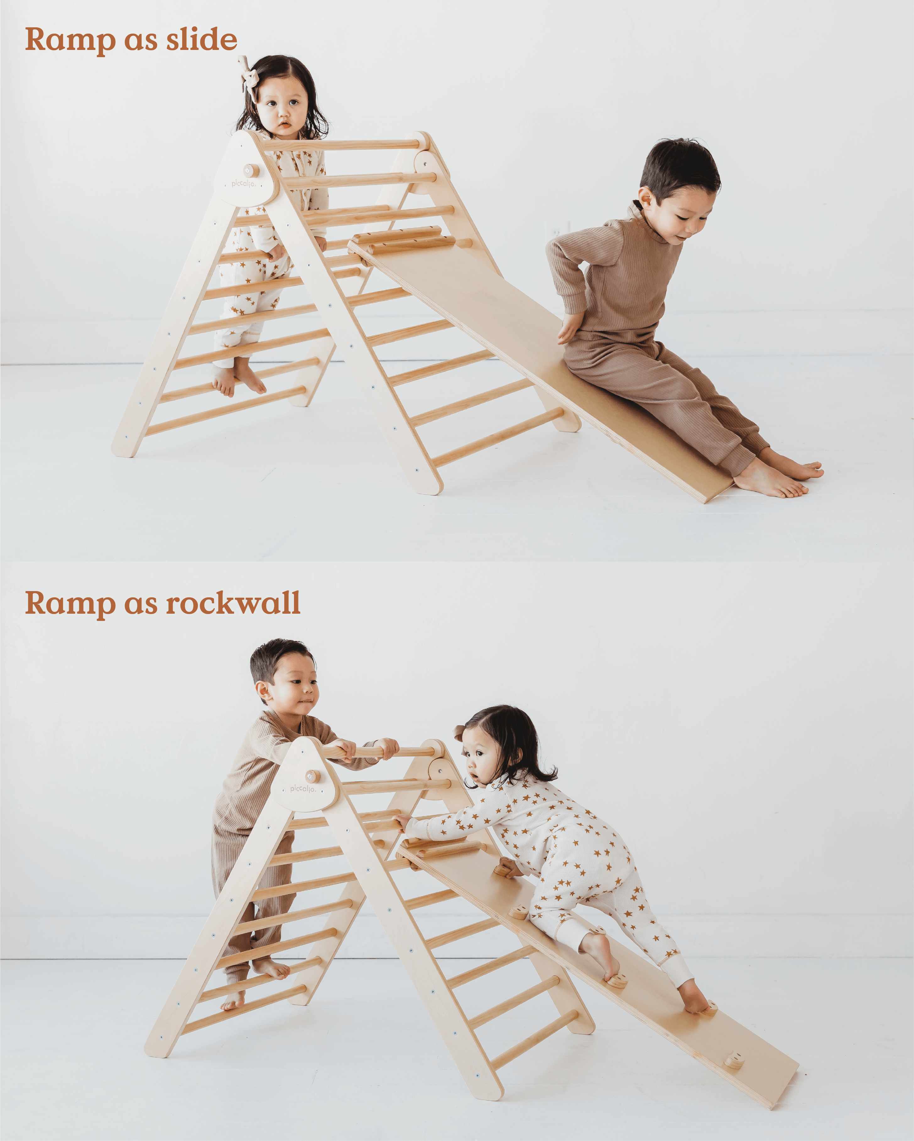 Climber Pikler Triangle Set by Piccalio® - Smart Wooden Play